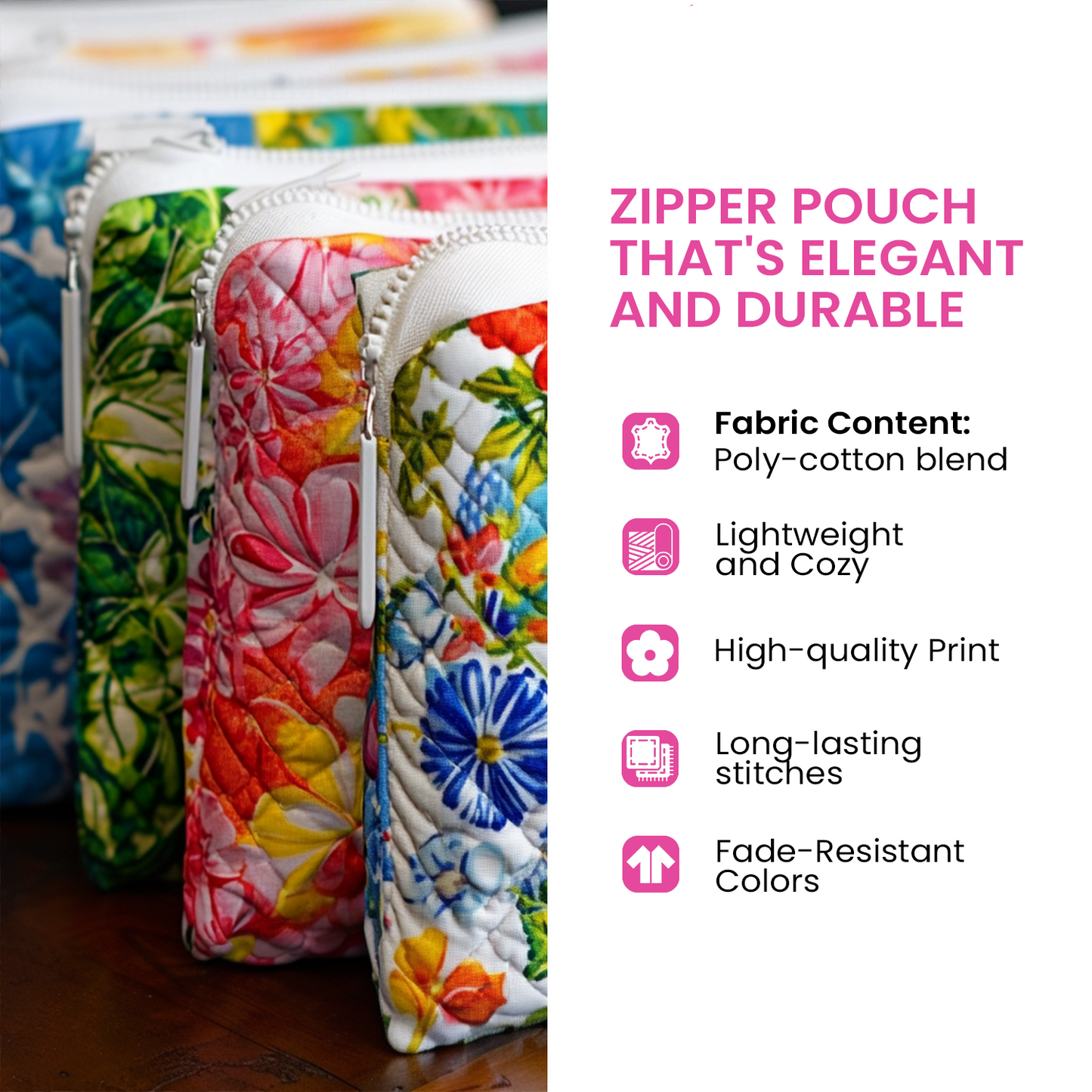 Book Shih Tzu Quilted Zipper Pouch NCU0NXD712