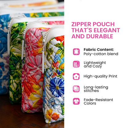 Book Shih Tzu Quilted Zipper Pouch NCU0NXD712