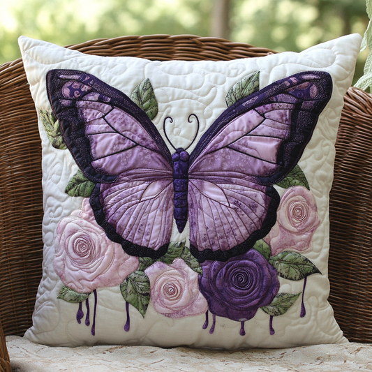 Butterfly Garden Quilted Pillow Case NCU0PVL134