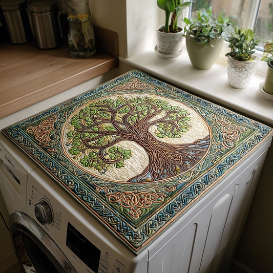 Mystic Tree Quilted Washer and Dryer Cover NCU0PVL621
