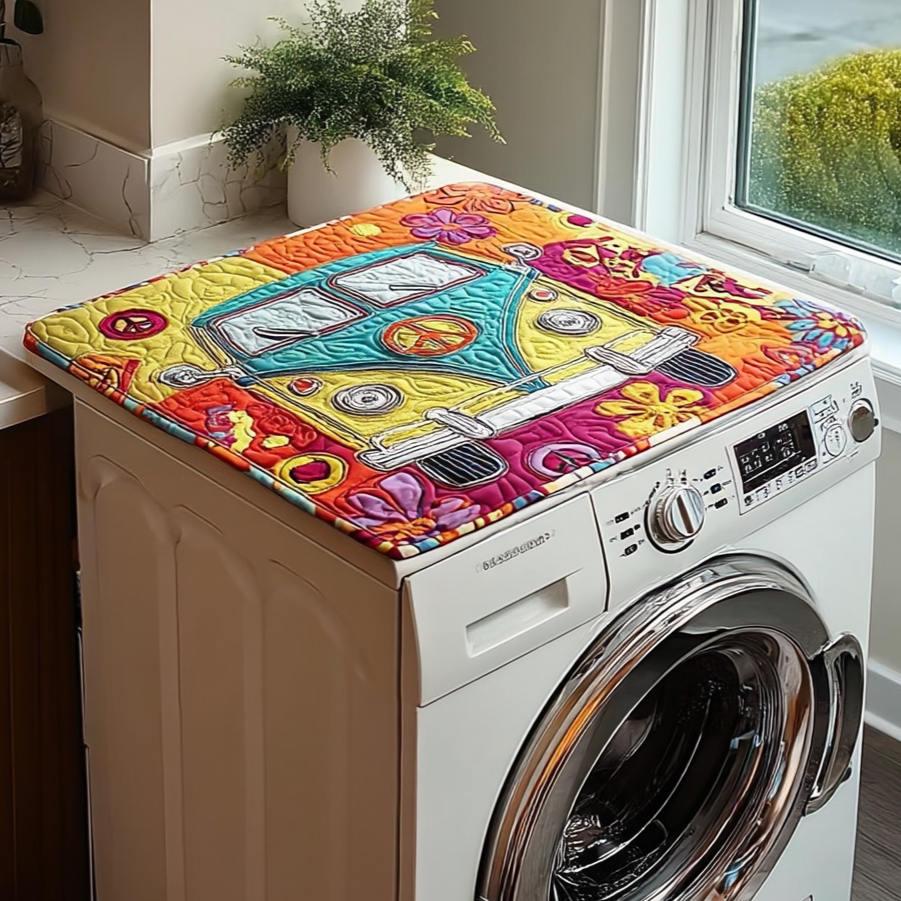 Hippie Journey Quilted Washer and Dryer Cover NCU0PVL675