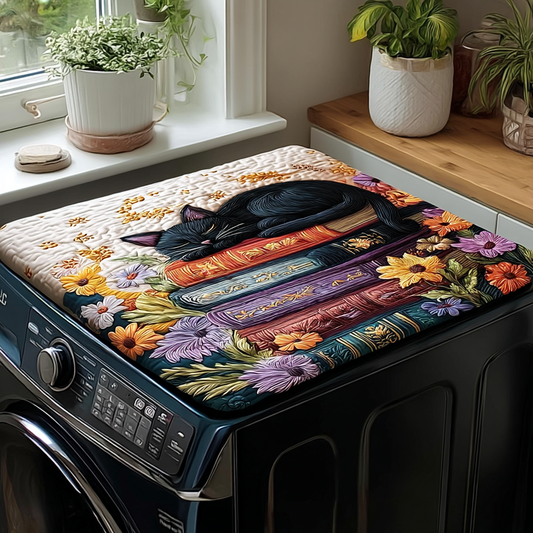 Sleeping Books Quilted Washer and Dryer Cover NCU0PVL563