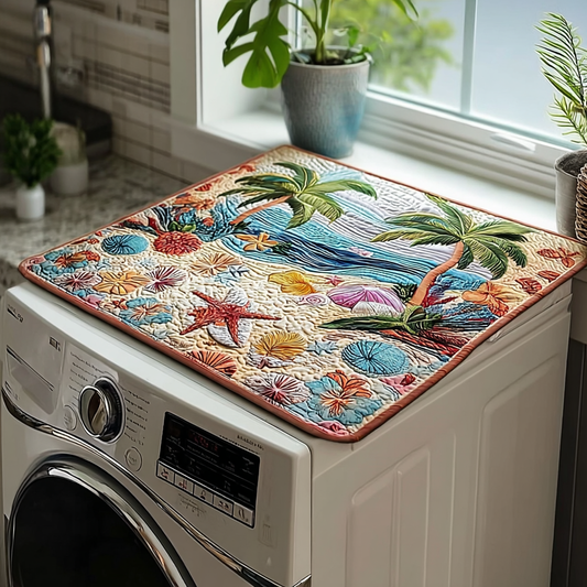 Tropical Quilted Washer and Dryer Cover NCU0PVL487