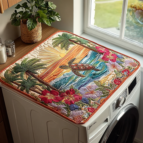 Tropical Swim Quilted Washer and Dryer Cover NCU0PVL635