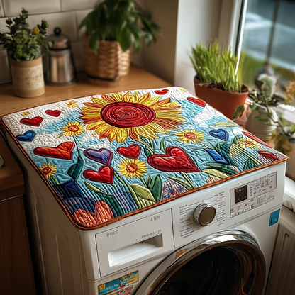 Blooming Glow Quilted Washer and Dryer Cover NCU0PVL613