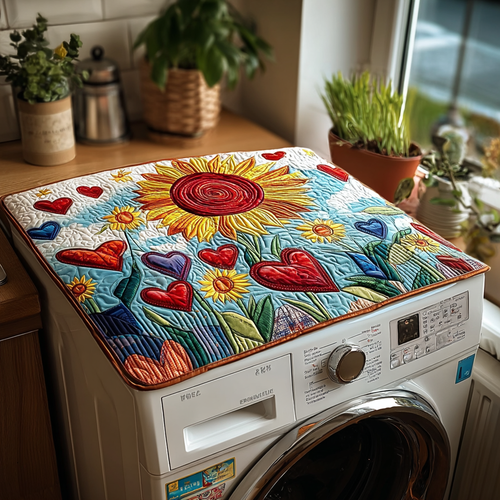 Blooming Glow Quilted Washer and Dryer Cover NCU0PVL613