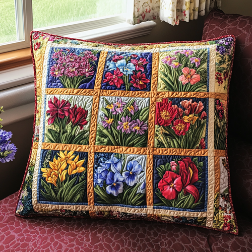 Cottage Garden Quilted Pillow Case NCU0NVH947