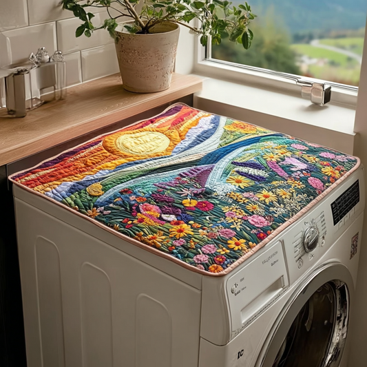Sunset Fields Quilted Washer and Dryer Cover NCU0PVL365