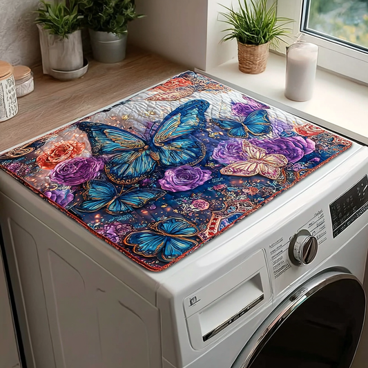 Butterfly Petal Quilted Washer and Dryer Cover NCU0PVL418