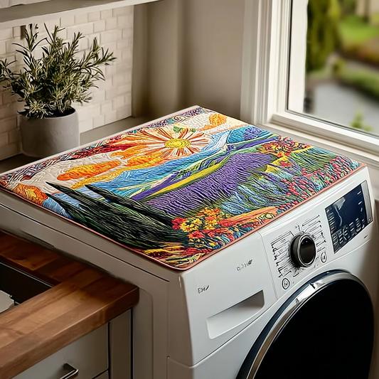 Bright Meadow Quilted Washer and Dryer Cover NCU0PVL608