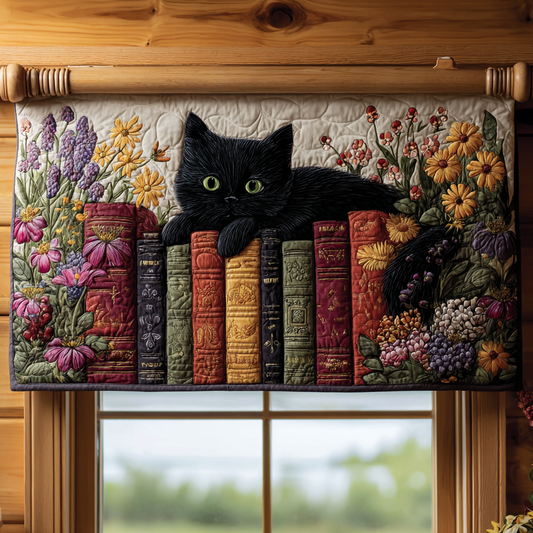 Purring Pages Quilted Valance NCU0PVL564