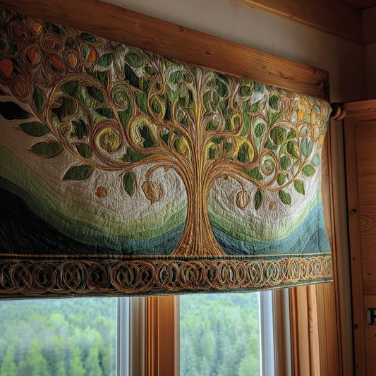 Mystic Tree Quilted Valance NCU0PVL621