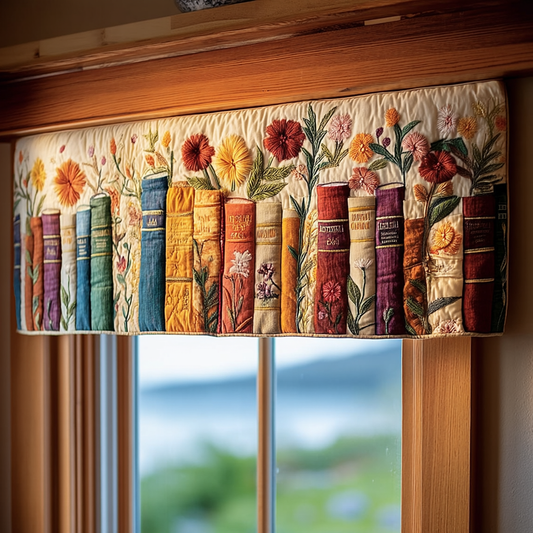 Bookish Garden Quilted Valance NCU0PVL459