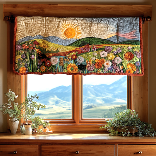 Spring Meadow Quilted Valance NCU0PVL364