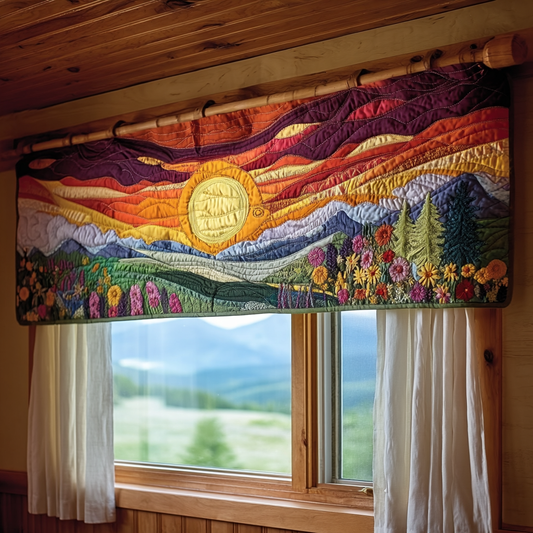 Sunset Fields Quilted Valance NCU0PVL365