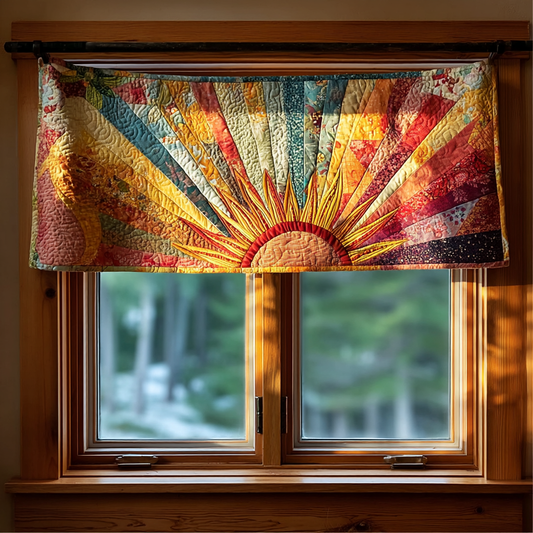 Meadow Sunburst Quilted Valance NCU0PVL366