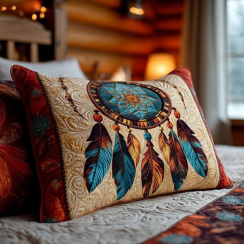 Mystic Dreamcatcher Quilted Bedding Pillow Case NCU0NNL044