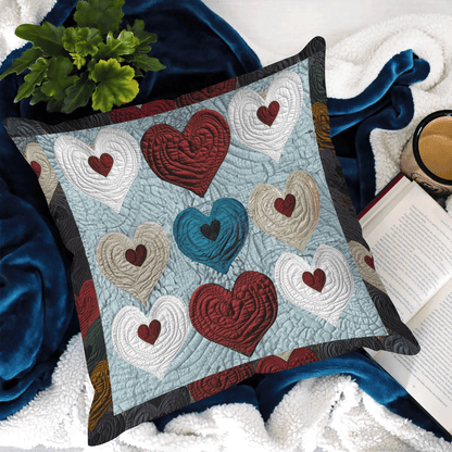 Amour Patchwork Quilted Pillow Case NCU0TH2114