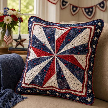 Firework Pinwheel Quilted Pillow Case NCU0DQQ0904