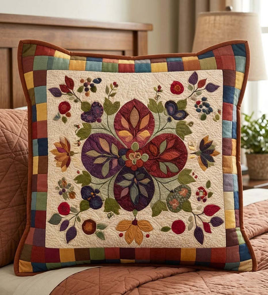 Old World Folk Quilted Pillow Case NCU0DQQ0343