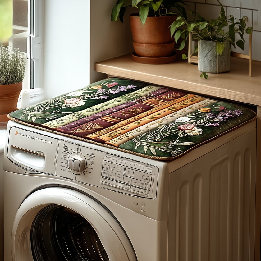 Garden Volume Quilted Washer and Dryer Cover NCU0PVL466