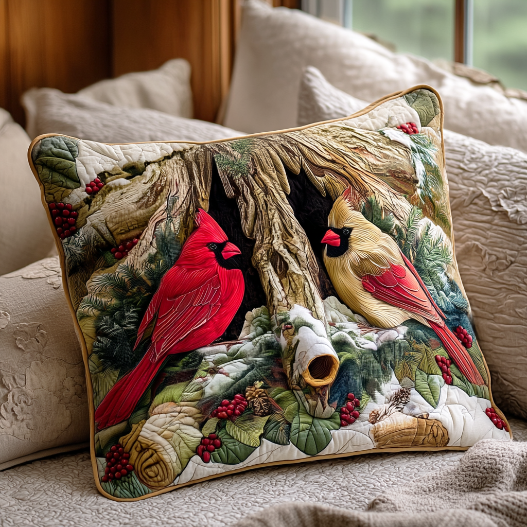 Cardinal Whisper Path Quilted Pillow Case NCU0NTD1055