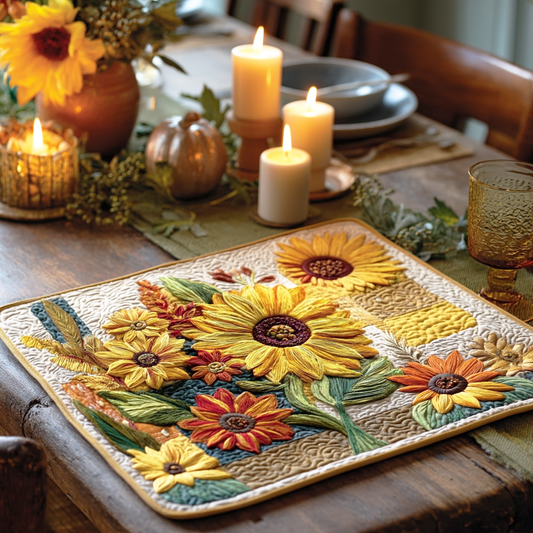 Sunflower Dream Quilted Place Mat NCU0NTD015
