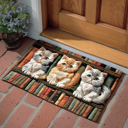 Cozy Reading Cat Doormat NCU0NTD848