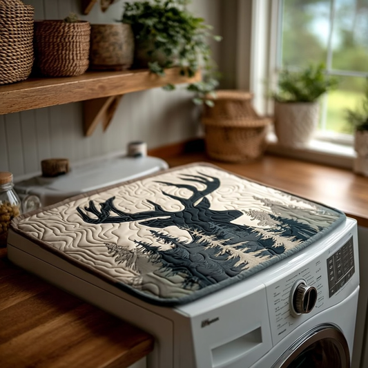 Winter Silhouette Quilted Washer and Dryer Cover NCU0NXD390