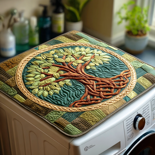 Verdant Life Tree Quilted Washer and Dryer Cover NCU0NTD420