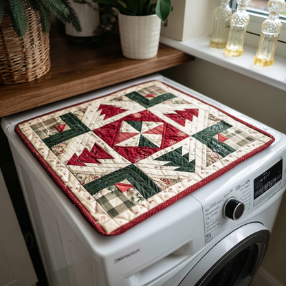 Evergreen Patchwork Quilted Washer and Dryer Cover NCU0NTV133