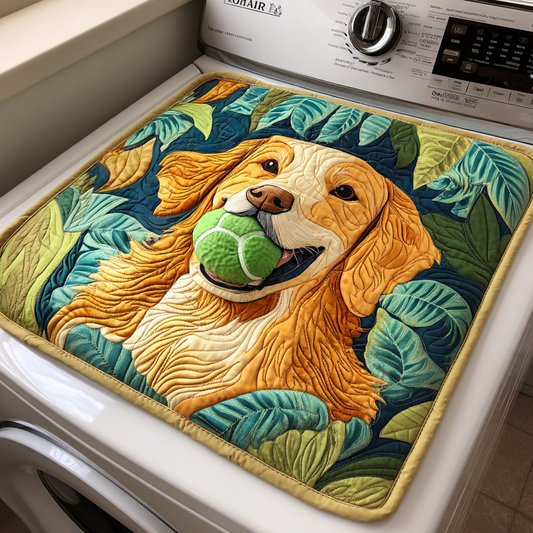 Tennis Tail Quilted Washer and Dryer Cover NCU0NXD536