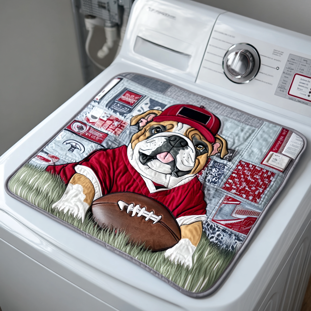 Touchdown Bulldog Spirit Quilted Washer and Dryer Cover NCU0NXD548