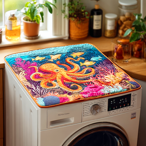 Mystic Octpous Quilted Washer and Dryer Cover NCU0NTD116