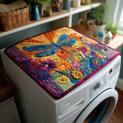 Vibrant Meadow Glow Quilted Washer and Dryer Cover NCU0NXD822