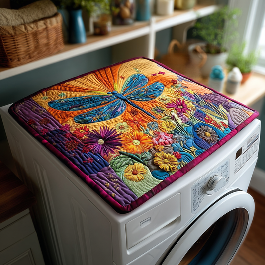 Vibrant Meadow Glow Quilted Washer and Dryer Cover NCU0NXD822