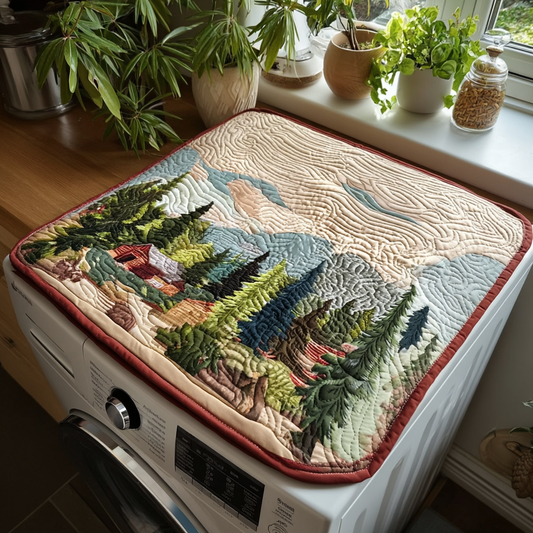 Oak Woodland Quilted Washer and Dryer Cover NCU0HNH247