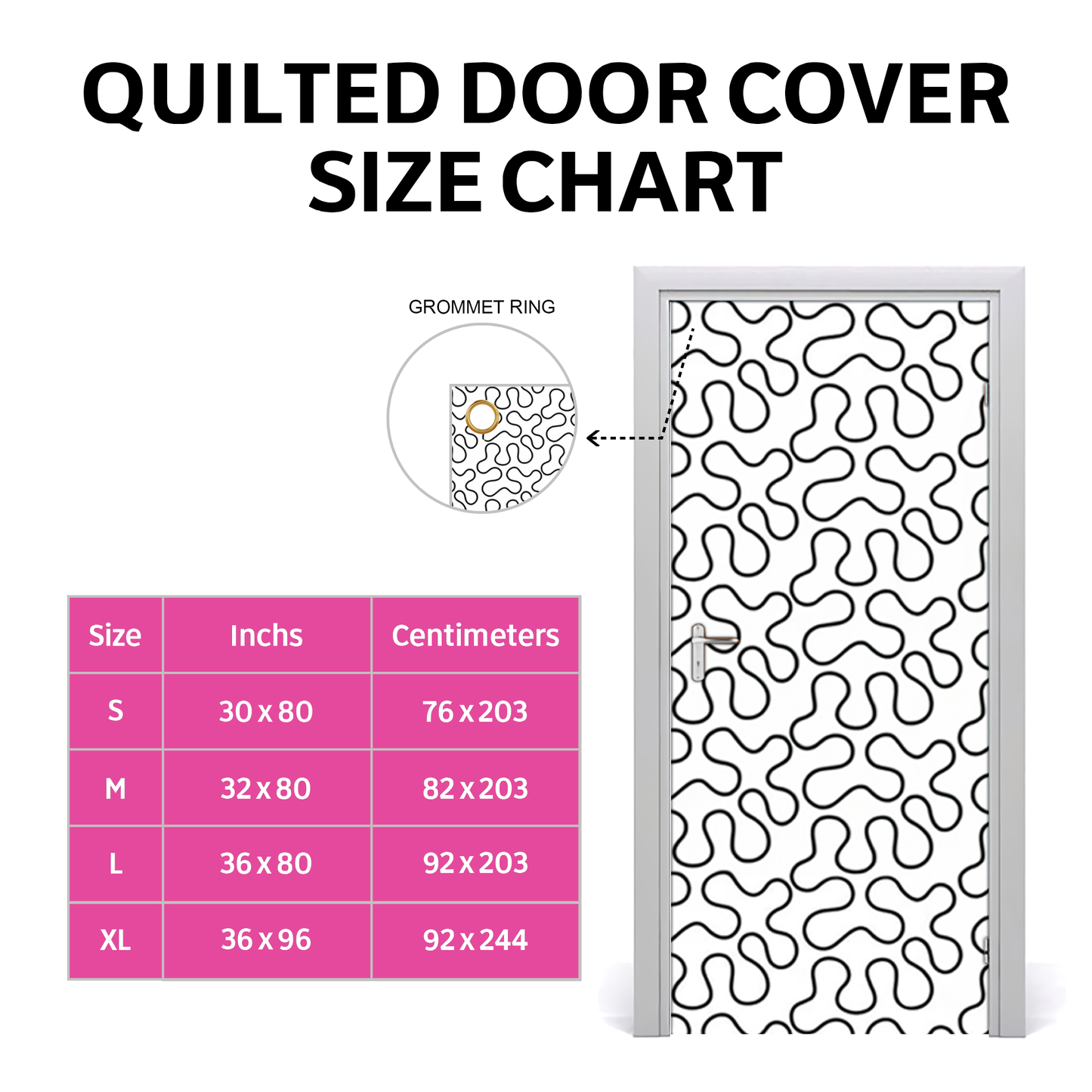 Freedom Feather Star Quilted Door Cover NCU0LDH143