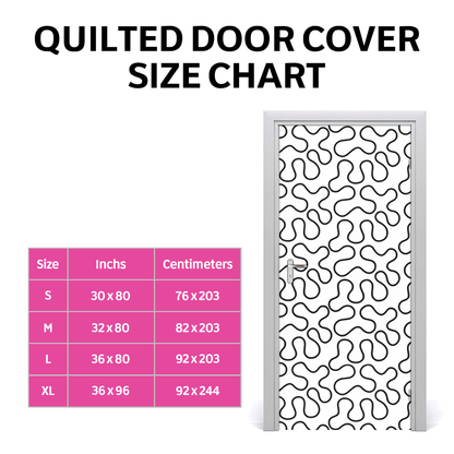 Mint Van Harmony Quilted Door Cover NCU0XD1617