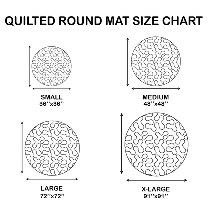 Rustic Drive Quilted Round Mat NCU0PTT369