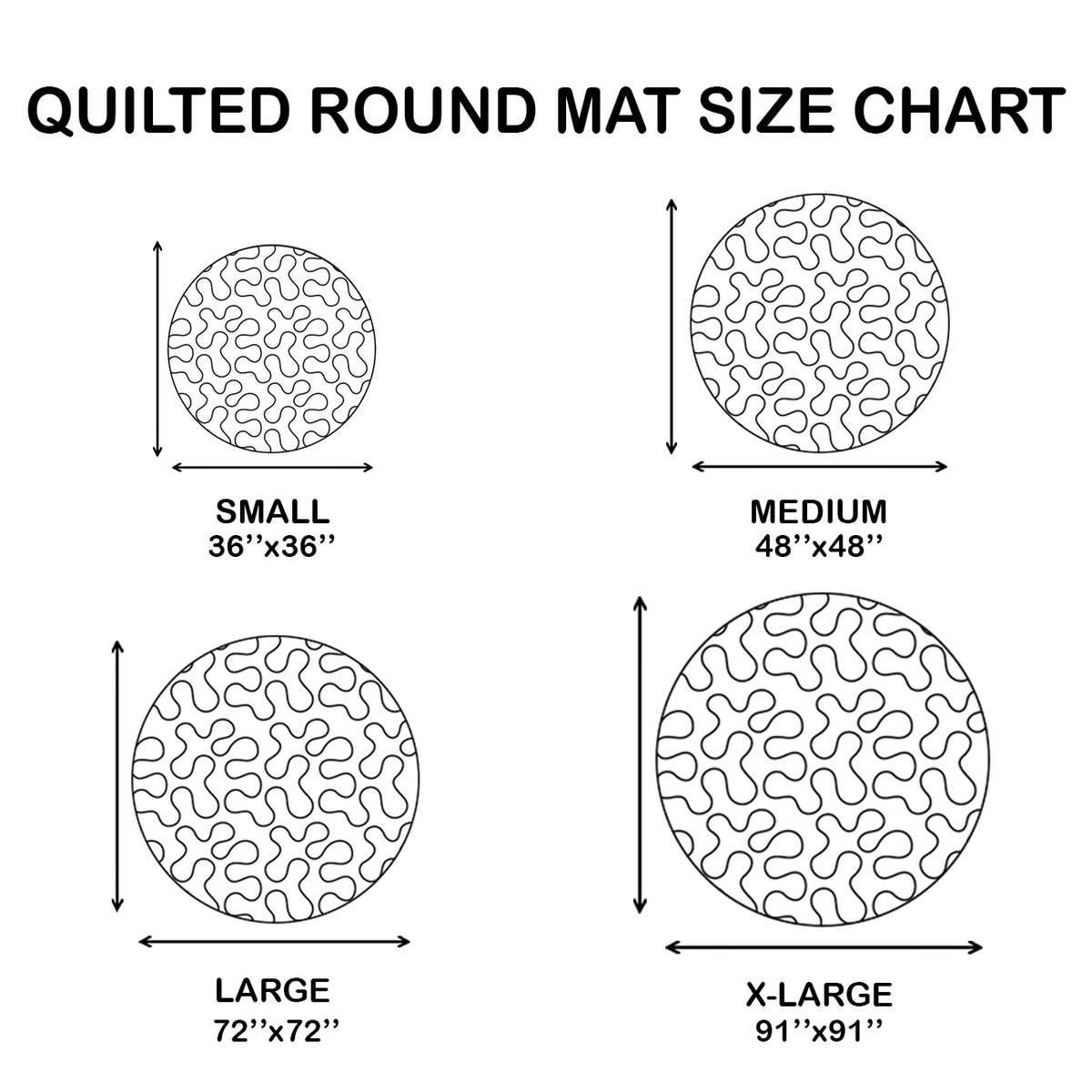 Gentle Blossoms Quilted Round Mat NCU0DQQ0219