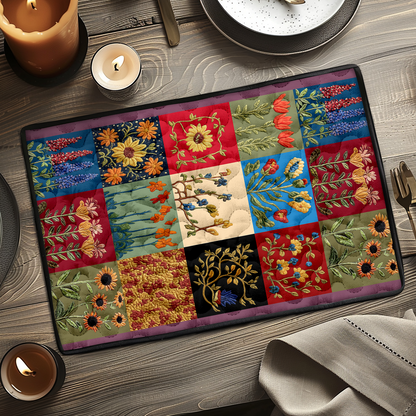 Rustic Bloom Quilted Place Mat NCU0NVH945