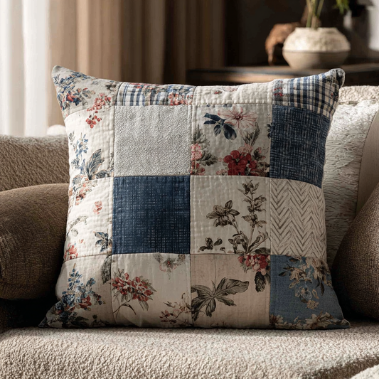 Vintage Patchwork Quilted Pillow Case NCU0LDH392