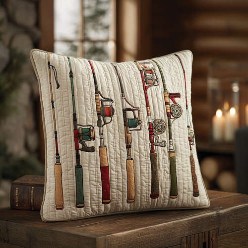 Vintage Tackle Quilted Pillow Case NCU0LDH697